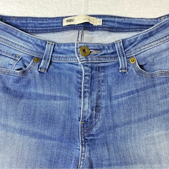 Levis 529 Jeans Women's 12 Blue Curvy Skinny Leg Mid Rise Stretch Casual Denim - Picture 3 of 16